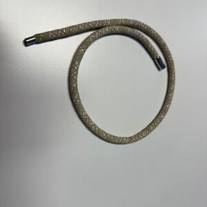 Brighton Woodstock Triple Bracelet - Tan and White